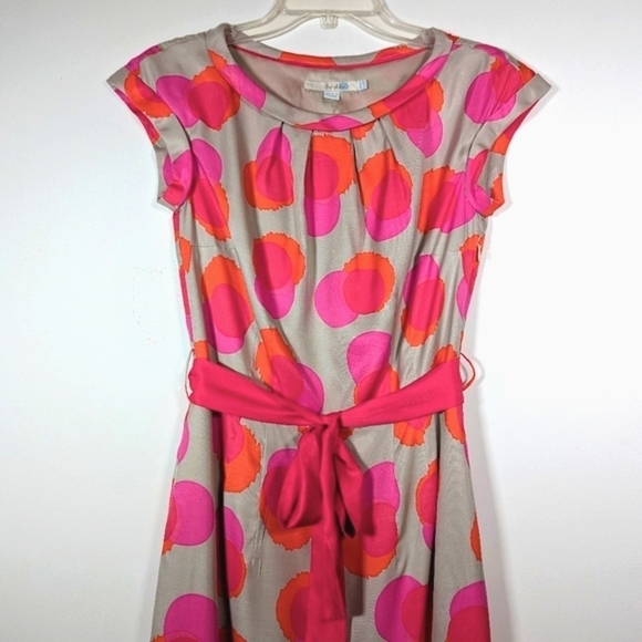 Boden Silk Print Dress Sz 2 - Picture 2 of 9